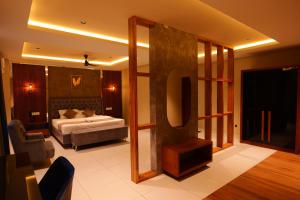Hotel Classico International客房内的一张或多张床位