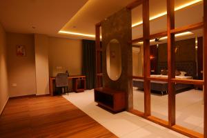 Hotel Classico International客房内的一张或多张床位