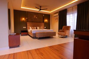 Hotel Classico International客房内的一张或多张床位