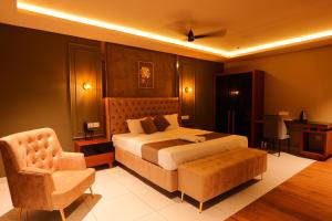 Hotel Classico International客房内的一张或多张床位