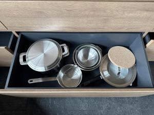 Seaside Villa SEEN Deep Sea的咖啡和沏茶工具