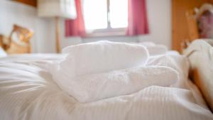 Letto o letti in una camera di Workation Apartments - 24-7 Self-Checkin - Hotel Postigliun Sedrun