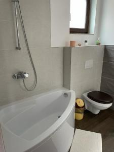 Koupelna v ubytování Fenyő Apartman
