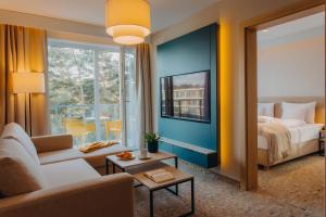 Postel nebo postele na pokoji v ubytování Hotel Linea Mare