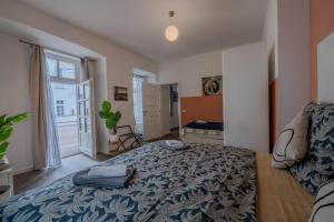 Tempat tidur dalam kamar di Centre Prague Retreat Residence