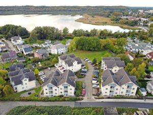 an aerial view of a residential neighborhood with houses at Wohnpark Stadt Hamburg - Apt. 27 in Binz