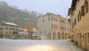 Residenza Dei Tolomei Polcenigo v zime