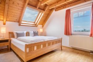 Postel nebo postele na pokoji v ubytování Ferienwohnungen Apfelhof-Bodensee