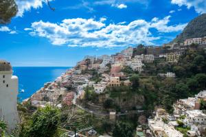 a view of positano on the amalfi coast at Positano Casa Delizia in Positano