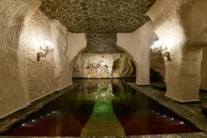 a room with a pool of water in a building at Sacred Mansion in Göreme
