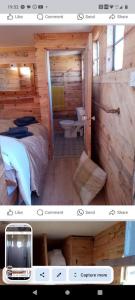 Postel nebo postele na pokoji v ubytování Charming 1-Bed horsebox in the country west Sussex
