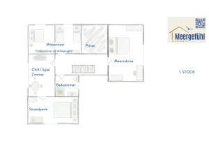 Grundriss der Unterkunft Ferienhaus Meergefühl