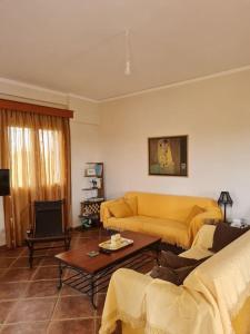 sala de estar con sofá y mesa en Filiatra Cosy House en Filiatra