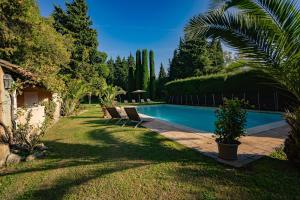 Πισίνα στο ή κοντά στο Villa de 6 chambres avec piscine privee jacuzzi et jardin clos a Saint Remy de Provence