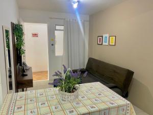 Ένα ή περισσότερα κρεβάτια σε δωμάτιο στο Apartamento Floripa 16 - Próximo Ao Centro, UFSC, Aeroporto e Praias