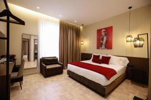 Voodi või voodid majutusasutuse CLOUD 5 Blloku Rooms Tirana toas