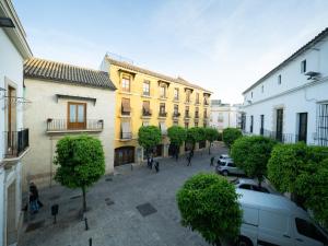a view of a street with buildings and cars at Amplio Apto Centro vistas Torneria fjHomefj in Jerez de la Frontera