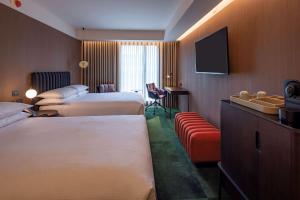 Postel nebo postele na pokoji v ubytování Doubletree By Hilton Lima San Isidro