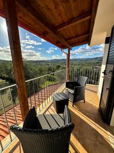 Balkón nebo terasa v ubytování Valle degli Ulivi B&B