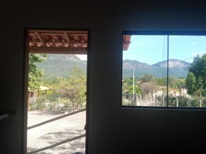山景或在木屋看到的山景