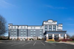 a rendering of a hotel with a parking lot at SpringHill Suites by Marriott Charlotte / Concord Mills Speedway in Concord