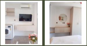 TV a/nebo společenská místnost v ubytování The 360 Tropicana condo BKK + 1 fotografie