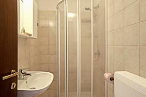 Koupelna v ubytování Hotel Silvana