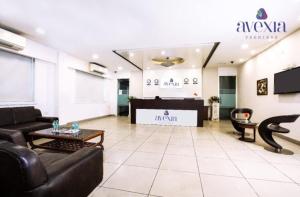Lobby o reception area sa Hotel Avexia Premiere, Agra