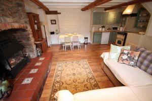 A seating area at Priory Cottage 