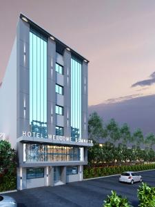 an artist rendering of a hotel welcome sanctuary at Hotel welcome somnath in Somnath