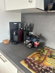Küche/Küchenzeile in der Unterkunft CityLake G23 Apartments mit kostenlosem Parkgaragen-Stellplatz !!