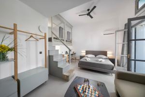 Katil atau katil-katil dalam bilik di Hotel Nefeli
