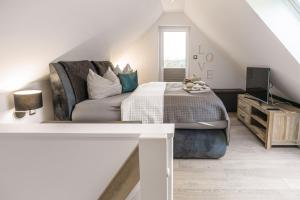 Posezení v ubytování Baltic House Penthousewohnung Seebrücke