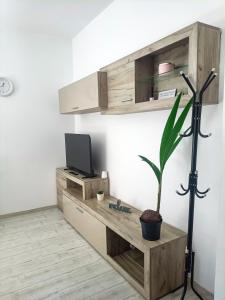 TV a/nebo společenská místnost v ubytování Friendly little studio