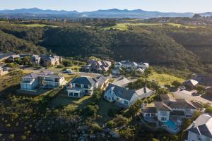 an aerial view of a large estate with houses at Ocean House in Knysna