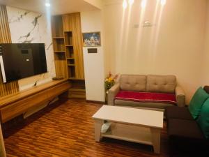 אזור ישיבה ב-Beautiful 1 bedroom apartment in Sundhara Kathmandu