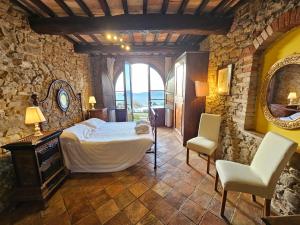 A bed or beds in a room at EcoResort Il Cantico della Natura