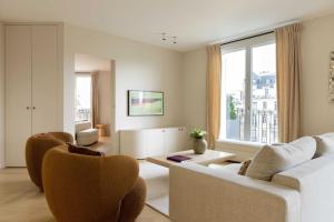 Кът за сядане в Spacious apartment - 3BR-8P - Eiffel Tower