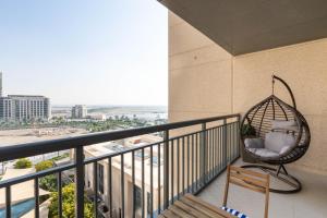 Balkón nebo terasa v ubytování Ultimate Stay / 7 people / Spacious / Dubai Creek with Marina Views