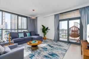 Posezení v ubytování Ultimate Stay / 7 people / Spacious / Dubai Creek with Marina Views