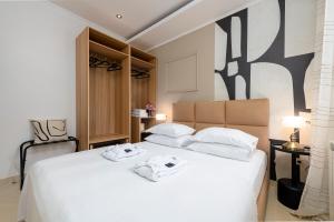 Posteľ alebo postele v izbe v ubytovaní Apartment Barbara with Private pool + 34 fotografií