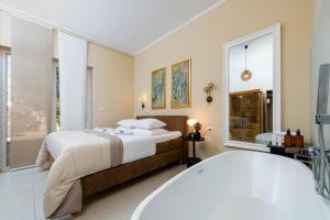 Posteľ alebo postele v izbe v ubytovaní Apartment Barbara with Private pool