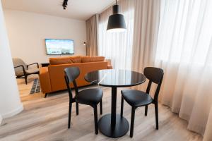 Istumisnurk majutusasutuses Hlemmur Suites