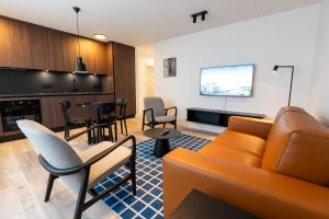 Köök või kööginurk majutusasutuses Hlemmur Suites