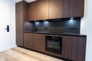 Köök või kööginurk majutusasutuses Hlemmur Suites