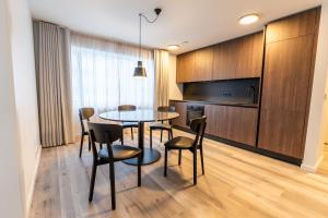 Köök või kööginurk majutusasutuses Hlemmur Suites