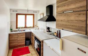 eine Küche mit einer Spüle und einem Kühlschrank in der Unterkunft 1 Bedroom Stunning Home In Juvisy-sur-orge in Juvisy-sur-Orge