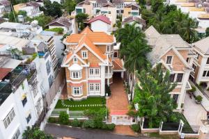 an aerial view of a large house in a city at KN2 HOLIDAY VILLA in Ho Chi Minh City