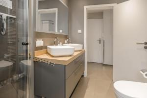 Koupelna v ubytování Beach House Penthousewohnung Düne