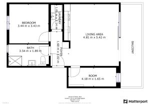 Půdorys ubytování Superbe appartement neuf et cosy